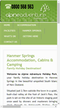 Mobile Screenshot of hanmerspringsaccommodation.co.nz
